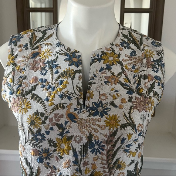 Tory Burch Jacquard Dress, Floral Mini Cocktail Party Size 8, New with Tag $698 - Picture 11 of 16